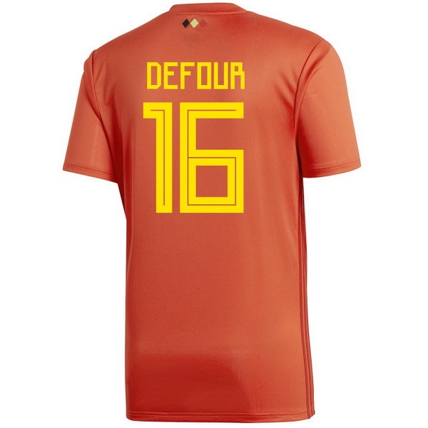 Camiseta Bélgica 1ª Defour 2018 Rojo
